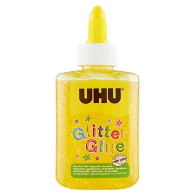 Immagine di UHU Glitter Glue Bottle 88,5ml giallo