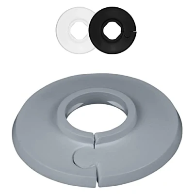 Immagine di FUX 2 rosette per tubo di riscaldamento singolo, 8 mm 60,3 mm, riscaldamento, copertura tubi, copertura, rivestimento, radiatore, polipropilene in colori speciali (14 RAL