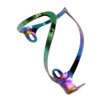 Immagine di MVTEK Portaborraccia Sentinel Oil Slick. bici da corsa 18gr. Porta borraccia in alluminio. con attacco al telaio. leggero. mtb.
