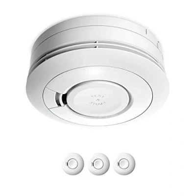 Immagine di Ei Electronics 650 Rilevatore di fumo valido 10 anni (con batteria fissa integrata al litio da 3V, durata: anni), colore bianco, Ei650 3E161