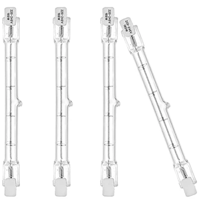 Immagine di R7s Lampadina alogena lineare 200 W J118, 118 mm, lunghezza 3100 lm, 2700 K, dimmerabile (confezione da 4)