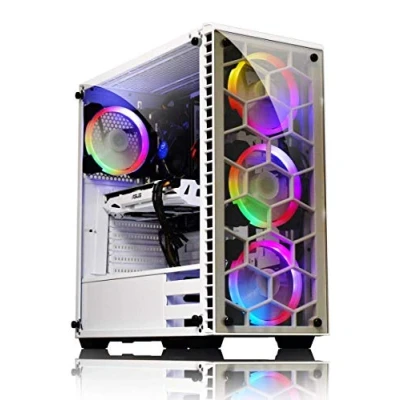 Immagine di Kolink Observatory RGB Midi Tower PC Case Bianco 4 ventole LED pre montate, finestra laterale, filtro per la polvere, installazione hard disk senza utensili