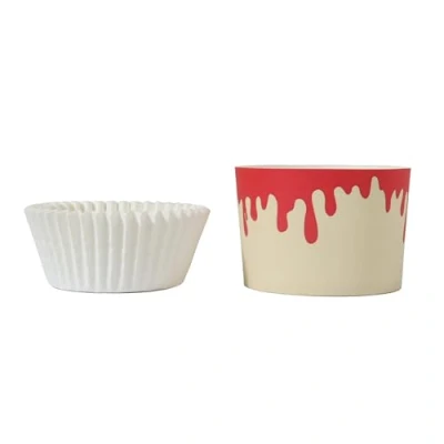 Immagine di PME Halloween Vasetti con Pirottini per Cupcake Sangue che Cola (Set di 12)
