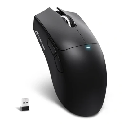 Immagine di MAMBASNAKE X ATTACK SHARK X11SE Mouse da gioco wireless Fino a 22000 DPI,sensore PixArt PAW3311,BT/2.4G/cablato,leggero 59g,clic 2000W,accelerazione 40G,batteria lunga durata,per Win/Mac Nero