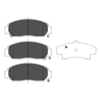 Immagine di KAVO PARTS KBP 2037 Kit pastiglie freno con segnalatore acustico usura HONDA: CIVIC 7 Hatchback, FR V, 9 Stufenheck