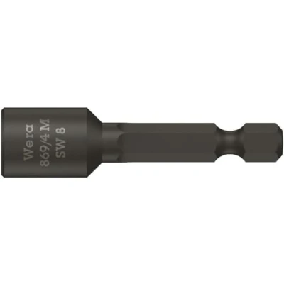 Immagine di Bussola per viti a testa esagonale 8 mm Impronta (cacciavite) 1/4 (6.3 mm) Forza Esagono esterno 50 Wera 869/4 M 05073503001