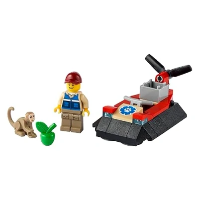 Immagine di LEGO City Wildlife Rescue hovercraft Set di sacchetti in plastica per