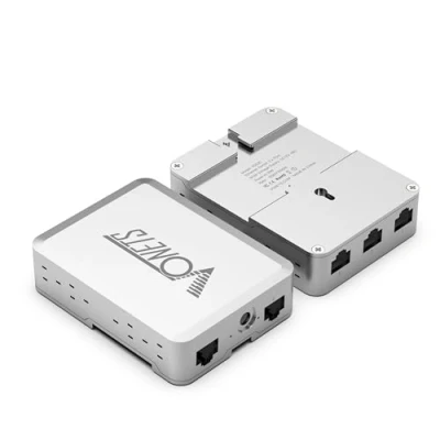 Immagine di VONETS VS500 Industrial 5 porte Gigabit Switch Ethernet RJ45 Splitter Estendere la porta di rete LAN, 4 +1 UpLink, Plug&amp;Play Design metallo, universale per dispositivi