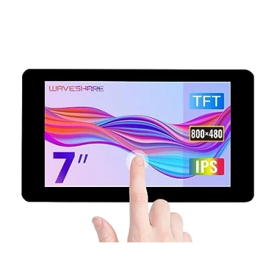 Immagine di Waveshare 7inch Capacitive Touch Display for Raspberry Pi 800x480 Resolution with DSI Interface