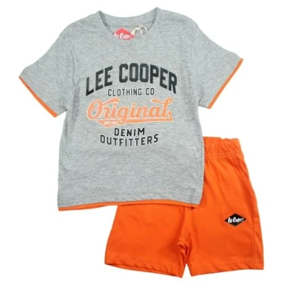 Immagine di Lee Cooper GLC2122 Set S2 Ensemble Haut avec Bas, Grigio, 10 Ans Bambini e Ragazzi