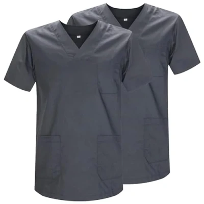 Immagine di MISEMIYA Confezione 2 Pz Sanitari CASACA Unisex Divise SANITARIE MEDICHE RIF. 817 * Small, Grigio 21