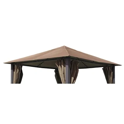 Immagine di GRASEKAMP Qualität seit 1972 Tetto di ricambio per gazebo Paris, 3 x m, colore tortora