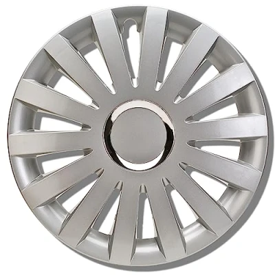 Immagine di Albrecht Copricerchi 17 pollici argento per cerchioni in acciaio Borchie Sail plastica di alta qualità con rivestimento a strati Made EU