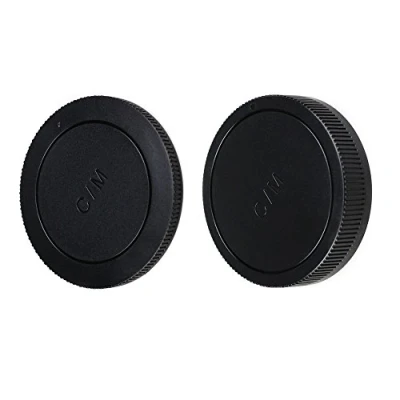 Immagine di JJC Lens Posteriore Cap + Tappo Corpo per Fotocamere Canon EOS M, M2, M3, M5 M6, M10, M100 ecc. e Obiettivo EF M (1 Set)