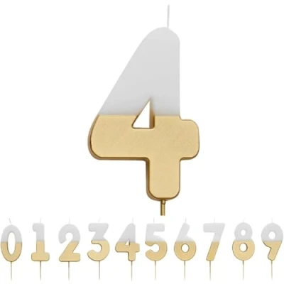 Immagine di Talking Tables Decorazione per Torta con Numero 3