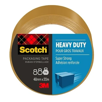 Immagine di Scotch Nastro da imballaggio resistente, marrone, 48 mm x 20,3 m, 1 rotolo/confezione