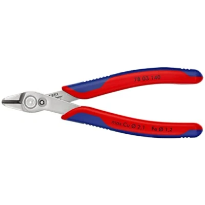 Immagine di Knipex Electronic Super Knips Xl Rivestiti in Materiale Bicomponente 140 Mm (Confezione Self Service/Blister) 78 03 Sb