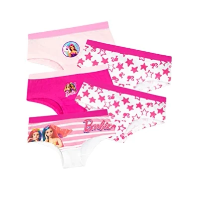 Immagine di Barbie Mutande Bambina Slip Ragazza Coton Confezione da 5 Multicolore 6 7 Anni