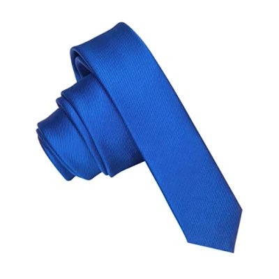 Immagine di JEMYGINS Cravatta Uomo Blu in Seta Multicolore Extra Fini 4CM