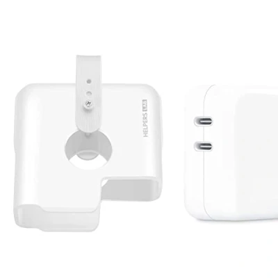 Immagine di HELPERS LAB Viaggio Organizzatore Cavi per Alimentatore da 35W a Doppia Porta USB C Apple Caricabatterie Cavo Protettivo A2676