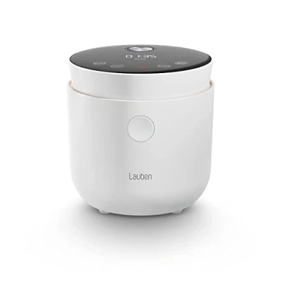 Immagine di Lauben LOW Sugar Rice Cooker, Cuociriso con funzione a basso contenuto di zucchero, capacità 1,5 l, timer, mantenimento in caldo, contenitore interno lavabile lavastoviglie (Bianco)
