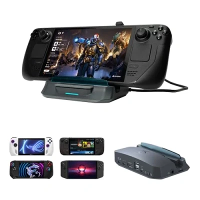 Immagine di AVerMedia Dock Steam Deck con HDMI 4K@60Hz, USB C, Acquisizione Video per Deck, ROG Ally, Switch, iPhone X&#039;TRA GO GC515