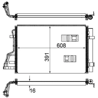 Immagine di MAHLE ORIGINAL AC 697 000S Condensatore con essiccatore 567 KIA: cee‘d I Hatchback