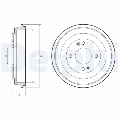 Immagine di DELPHI BF665 Freni a Tamburo 244mm