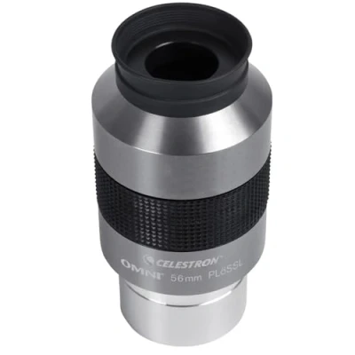 Immagine di Celestron 93328 Omni 2&quot; Oculare con lunghezza focale extra 56 mm e trasmissione superiore della luce Ideale per osservare superammassi stellari del cielo profondo, nebulose galassie, argento/nero