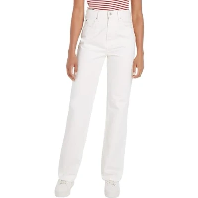 Immagine di Tommy Hilfiger Relaxed Bootcut Jeans bootcut, Donna, Taglia: 26x32, Ecru
