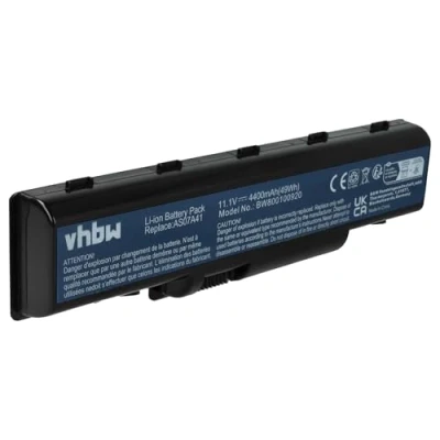 Immagine di vhbw batteria sostituisce Acer AS07A31, AS07A32, AS07A41, AS07A42, AS07A51, AS07A52, AS07A72 per laptop notebook (4400mAh, 11,1V, Li Ion)