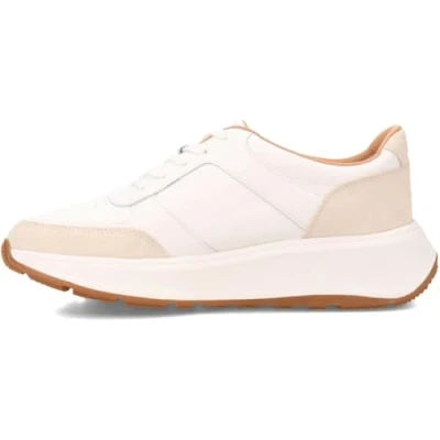 Immagine di Fitflop Sneaker in Pelle F Mode, Scarpe da Ginnastica Donna, Bianco Urbano, 38.5 EU