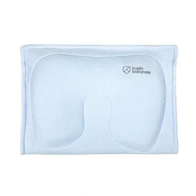 Immagine di Cuscino Allattamento in memory foam per aiutare a prevenire e trattare la Plagiocefalia (Testa piatta) sfoderabile (con 2 federe) Koala Perfect Head Breastfeeding (Blu)