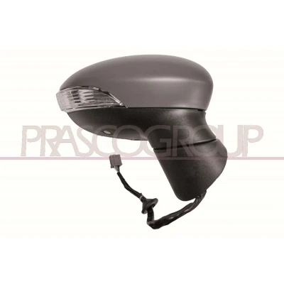 Immagine di Specchio retrovisore esterno Prasco Premium FD3467343P Dx con la prima mano elettrico termico, illuminazione ambiente, senza tinta, asferico