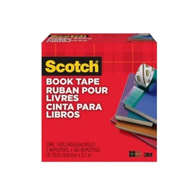 Immagine di Scotch Nastro per riparazione libri, 50,8 x 13,7 m, trasparente, rif. 845