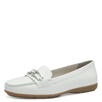 Immagine di Jana 8 24676 42, Mocassino Donna, Bianco Argento, 42 EU