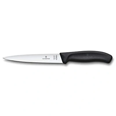 Immagine di Victorinox Swiss Classic Coltello per sfilettare, 16 cm, manico ergonomico, lama flessibile, nero