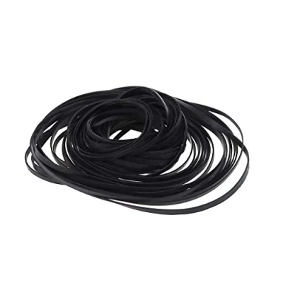 Immagine di Fivekim 50pieceS Cinghia universale per cassette hine a nastro, assortita, piatta, in gomma, registratori, WalkmanDVD Drive, piccola cintura, colore: nero