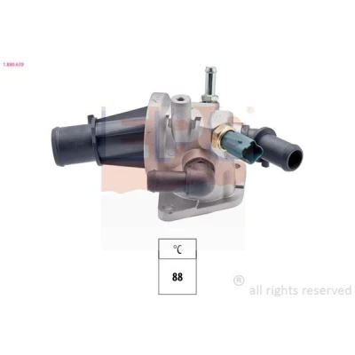 Immagine di EPS 1.880.639 Termostato motore 88 Made in Italy OE Equivalent con guarnizione OPEL: Meriva A, Agila B, SUZUKI: SWIFT 3, Splash, IGNIS 2