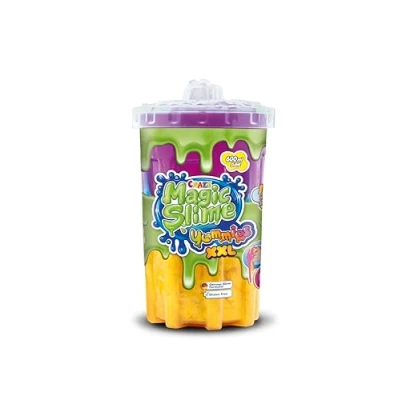 Immagine di CRAZE MAGIC slime YUMMIES XXL per bambini in colori neon con diversi personaggi da succhiare Set di lattina 600 ml, colorato senza residui