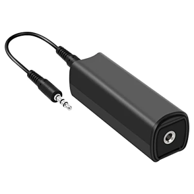 Immagine di Friencity Isolatore di rumore con filtro ad anello terra cavo audio da 3,5 mm (1/8&quot;) per sistema auto/stereo domestico, elimina completamente rumori e ronzii