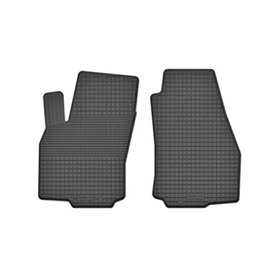Immagine di 2 tappetini in gomma anteriori compatibili con Fiat DOBLO II (anno 2009 2018) perfettamente adattati