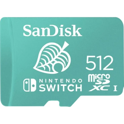 Immagine di SanDisk 512 Go microSDXC Scheda per Nintendo Switch, di memoria con Licenza Nintendo, fino a 100 MB/s UHS I Class 10 U3