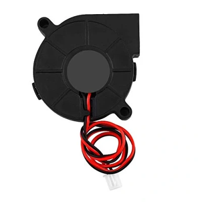 Immagine di Sharainn Ventola di Raffreddamento per Stampante 3D, Kit Turbofan DC 12/24V Accessori 50 * 15mm con Cuscinetto Connettore a 2 Pin Radiale soffiata(12V)