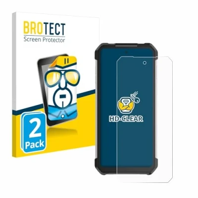 Immagine di brotect Pellicola Protettiva per Unihertz Tank 3 Pro Protezione Schermo (2 Pezzi) [Trasparente, Anti Impronte]