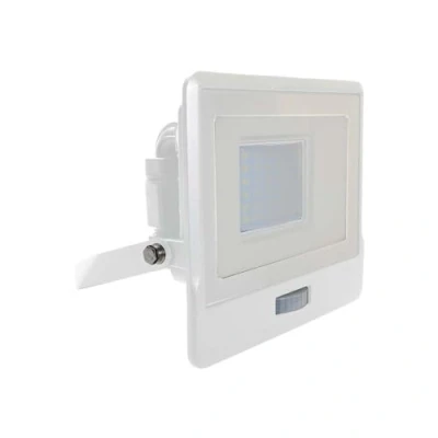 Immagine di V TAC Faro LED da Esterno con Chip Samsung 30W Sensore PIR di Colore Bianco Impermeabile, Luce Freddo