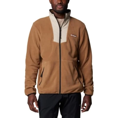 Immagine di Columbia Sequoia GROVE FULL ZIP Giacca in pile, Uomo, Taglia: Small, Delta/ancient fossil/black