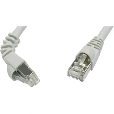 Immagine di Telegärtner L00000A0192 RJ45 cavo di rete, patch CAT 6A S/FTP 1.00 m Grigio Ritardante fiamma, con protezione 1 pz.