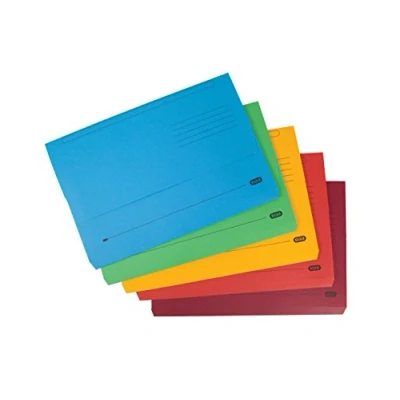 Immagine di Elba Foolscap Portafogli per documenti, colori assortiti, confezione da 10