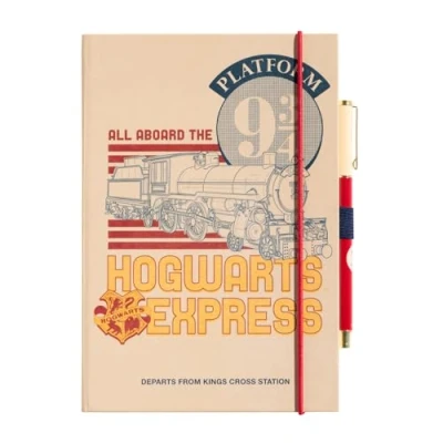 Immagine di Grupo Erik: Quaderno Harry Potter A5 Binario 9 e 3/4 con copertina rigida, penna personalizzata tasca espandibile, 192 pagine 100 g/m², Cancelleria Potter, Gadget